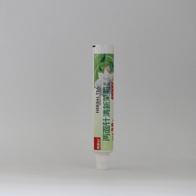 cosmetic packaging 60ml toothpaste tube soft collapsible aluminum plastic laminated tube